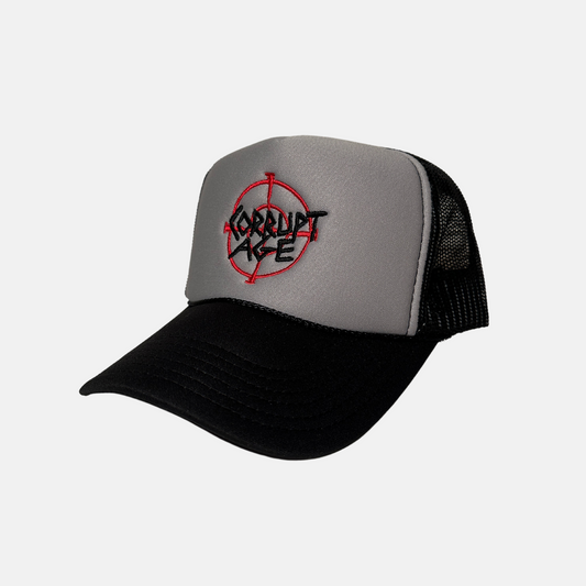 Grey Scope Logo Trucker