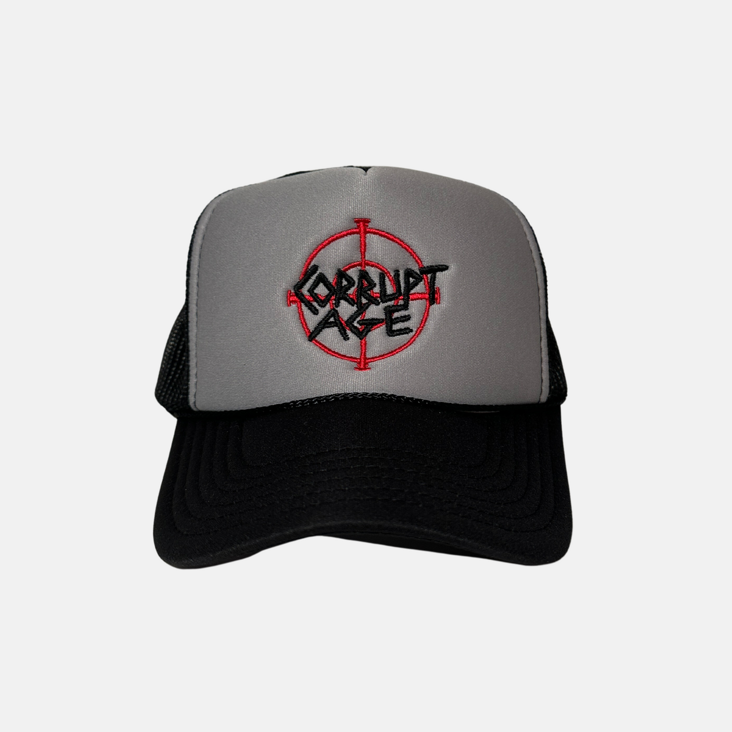 Grey Scope Logo Trucker